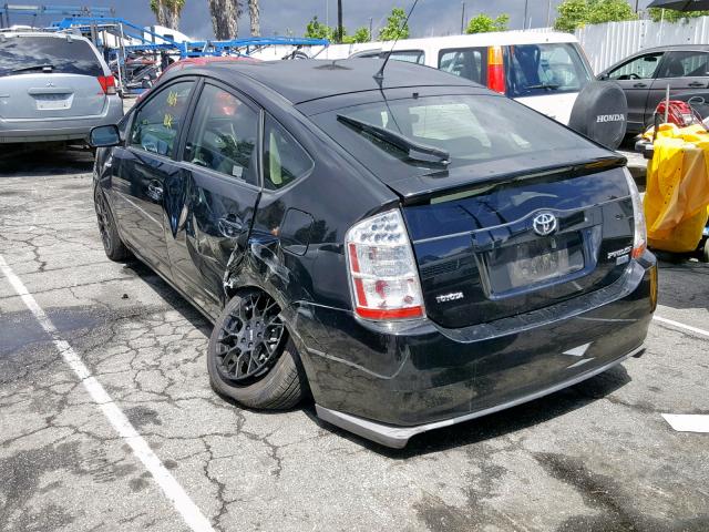 JTDKB20U787808446 - 2008 TOYOTA PRIUS BLACK photo 3