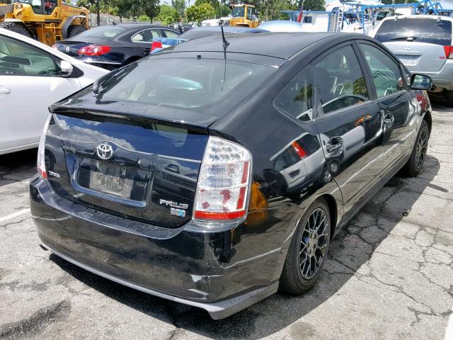 JTDKB20U787808446 - 2008 TOYOTA PRIUS BLACK photo 4