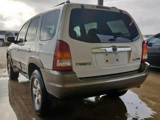 4F2YZ04173KM39569 - 2003 MAZDA TRIBUTE LX WHITE photo 3