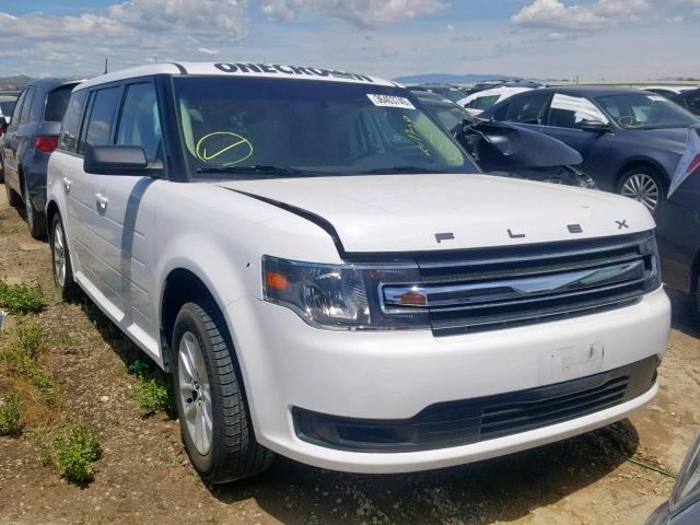 2FMGK5B87JBA15101 - 2018 FORD FLEX SE WHITE photo 1