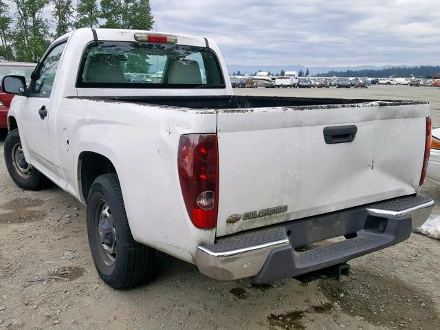 1GCCS149078126036 - 2007 CHEVROLET COLORADO WHITE photo 3