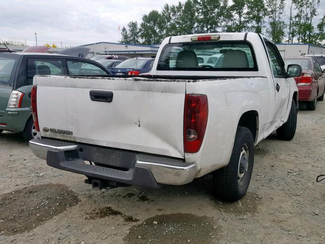 1GCCS149078126036 - 2007 CHEVROLET COLORADO WHITE photo 4