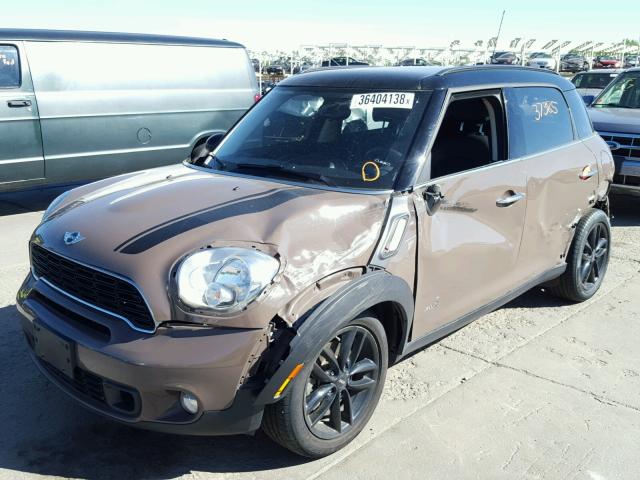 WMWZC5C5XDWP30372 - 2013 MINI COOPER S C BROWN photo 2