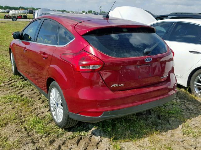 1FADP3N24HL334072 - 2017 FORD FOCUS TITA RED photo 3