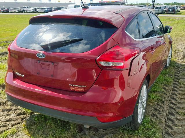 1FADP3N24HL334072 - 2017 FORD FOCUS TITA RED photo 4