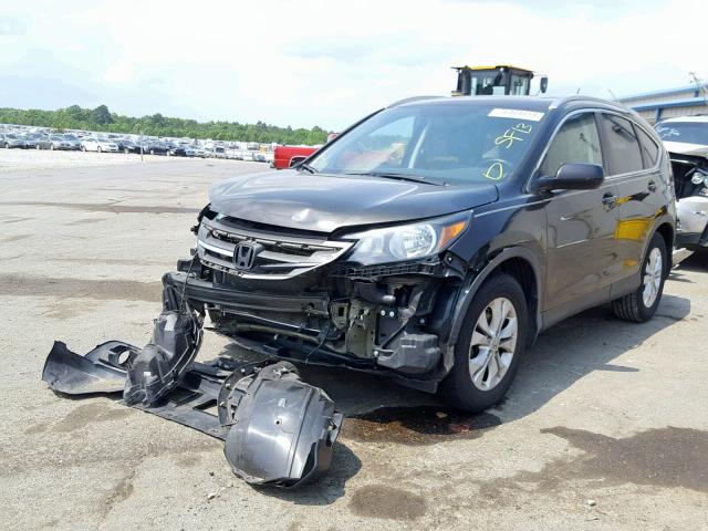 5J6RM3H76DL010108 - 2013 HONDA CR-V EXL GRAY photo 2