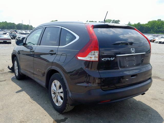 5J6RM3H76DL010108 - 2013 HONDA CR-V EXL GRAY photo 3