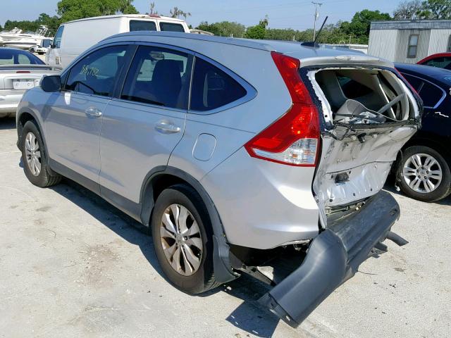 2HKRM3H75DH504101 - 2013 HONDA CR-V EXL SILVER photo 3