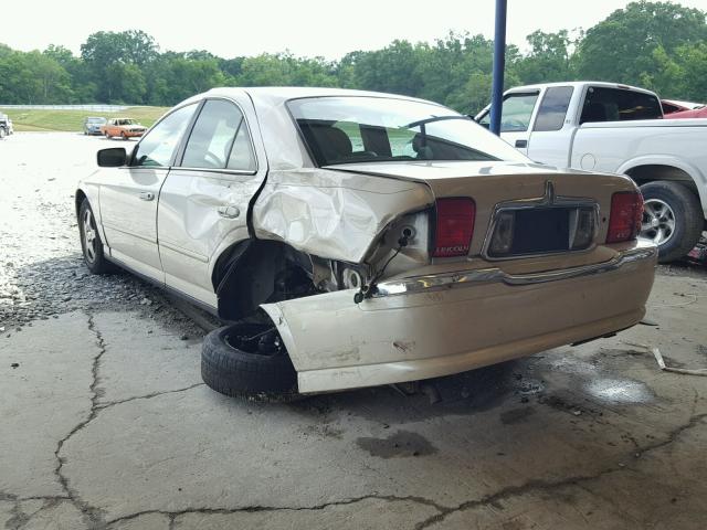 1LNHM87A5YY750507 - 2000 LINCOLN LS BEIGE photo 3