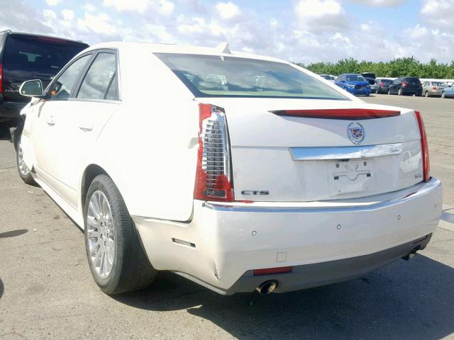 1G6DP5ED7B0106862 - 2011 CADILLAC CTS PREMIU WHITE photo 3