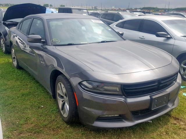 2C3CDXHGXGH281553 - 2016 DODGE CHARGER SX GRAY photo 1