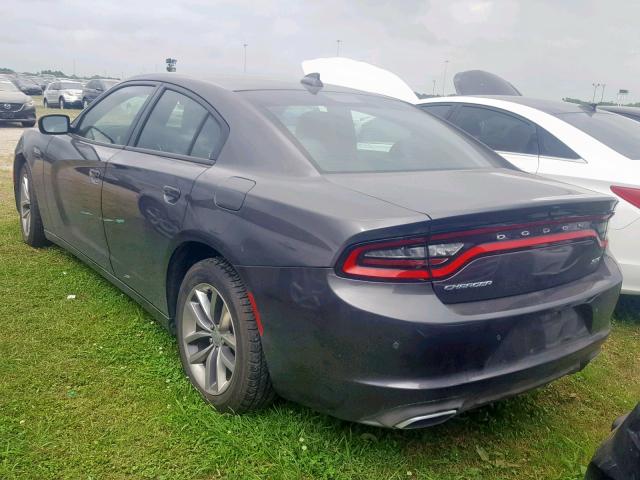 2C3CDXHGXGH281553 - 2016 DODGE CHARGER SX GRAY photo 3