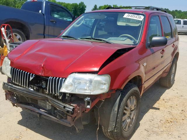 4M2CU80Z97KJ10357 - 2007 MERCURY MARINER CO RED photo 2