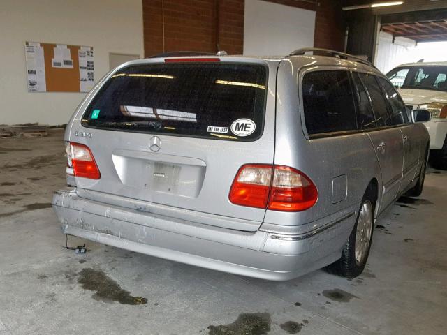 WDBJH65J52B453280 - 2002 MERCEDES-BENZ E 320 SILVER photo 4