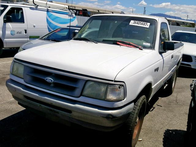 1FTCR10A9TPA81920 - 1996 FORD RANGER WHITE photo 2