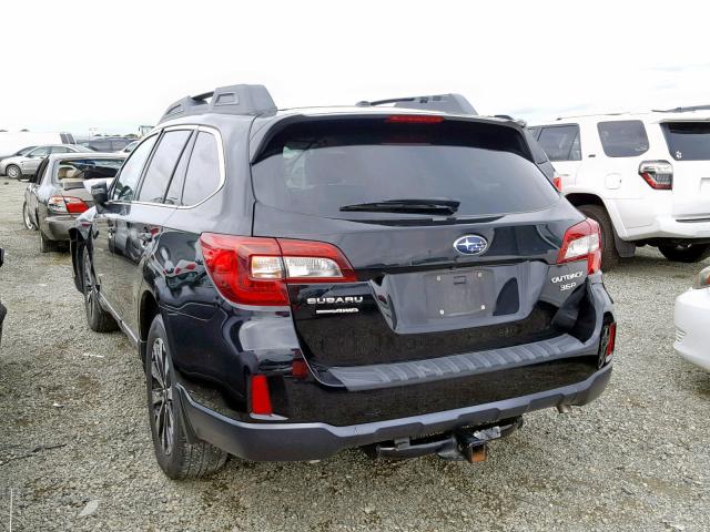 4S4BSELC5F3232392 - 2015 SUBARU OUTBACK 3. BLACK photo 3