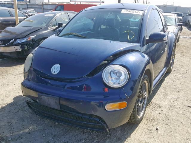 3VWBK31C85M415131 - 2005 VOLKSWAGEN NEW BEETLE BLUE photo 2