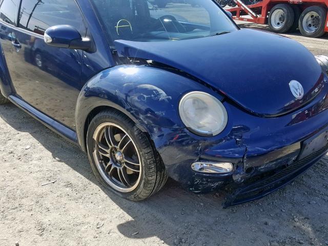 3VWBK31C85M415131 - 2005 VOLKSWAGEN NEW BEETLE BLUE photo 9