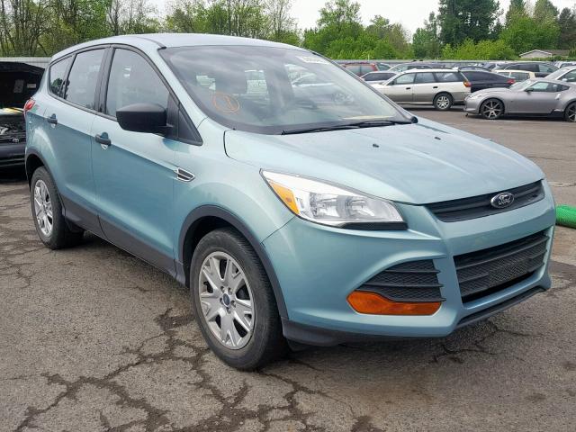 1FMCU0F77DUC46608 - 2013 FORD ESCAPE S GREEN photo 1