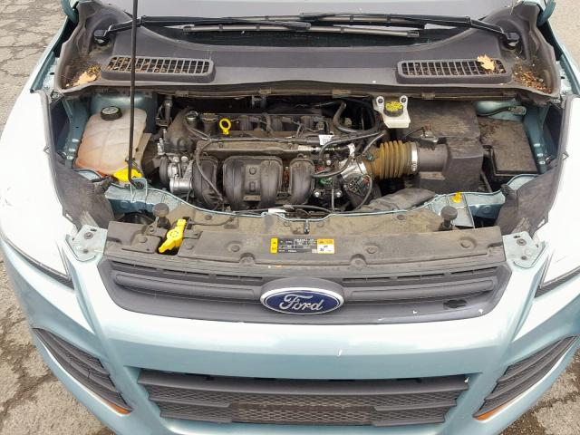 1FMCU0F77DUC46608 - 2013 FORD ESCAPE S GREEN photo 7