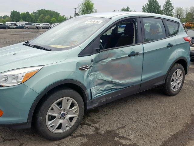 1FMCU0F77DUC46608 - 2013 FORD ESCAPE S GREEN photo 9