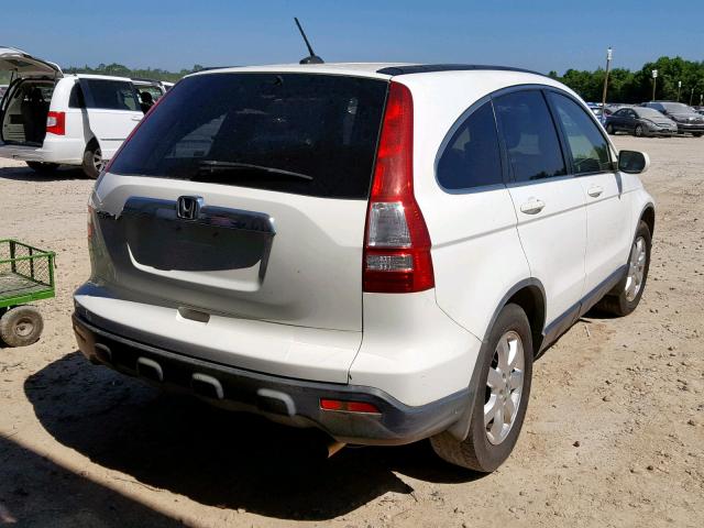 JHLRE38747C079325 - 2007 HONDA CR-V EXL WHITE photo 4