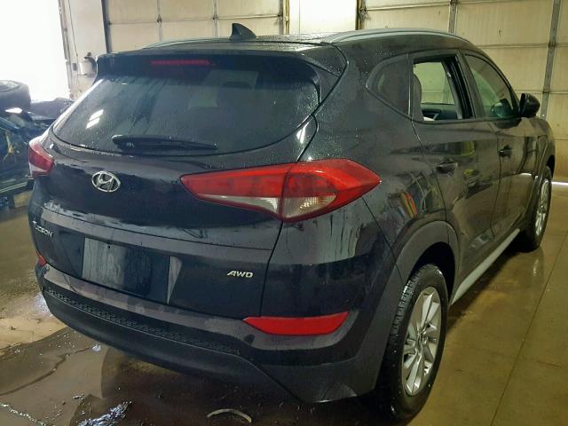 KM8J3CA42JU747961 - 2018 HYUNDAI TUCSON SEL BLACK photo 4