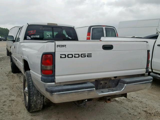 3B7KC23662M305210 - 2002 DODGE RAM 2500 WHITE photo 3