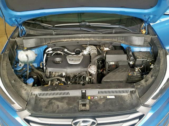 KM8J3CA21HU374615 - 2017 HYUNDAI TUCSON LIM BLUE photo 7