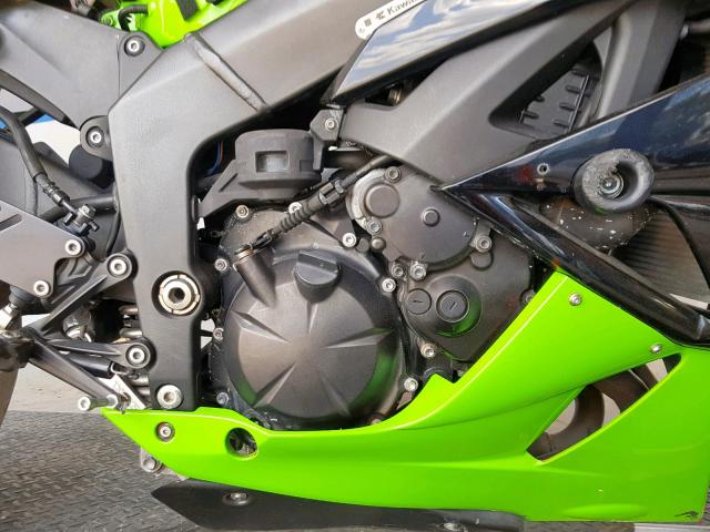 JKAZX4R18BA028268 - 2011 KAWASAKI ZX600 R GREEN photo 7