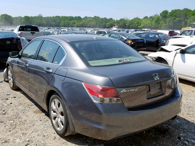 1HGCP26828A135019 - 2008 HONDA ACCORD EXL GRAY photo 3