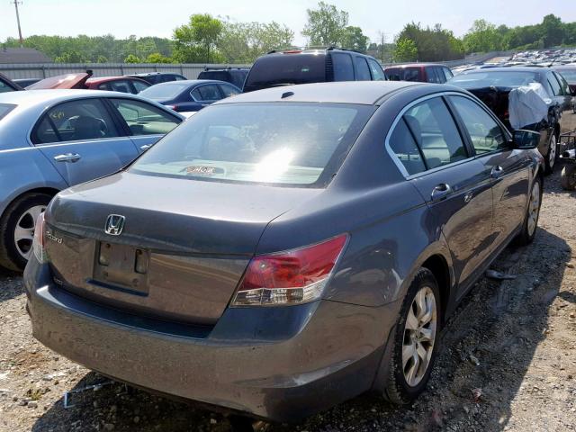 1HGCP26828A135019 - 2008 HONDA ACCORD EXL GRAY photo 4