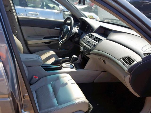 1HGCP26828A135019 - 2008 HONDA ACCORD EXL GRAY photo 5