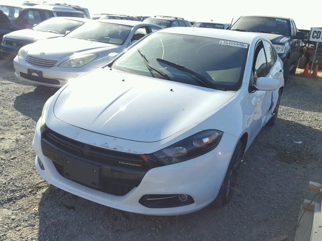 1C3CDFBB0GD529622 - 2016 DODGE DART SXT WHITE photo 2