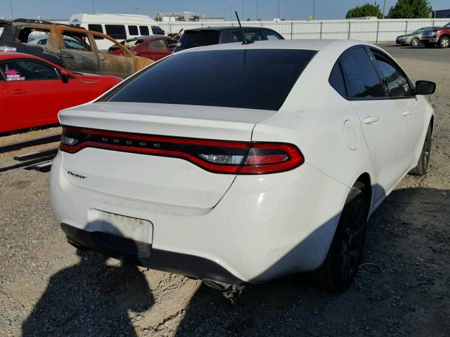 1C3CDFBB0GD529622 - 2016 DODGE DART SXT WHITE photo 4