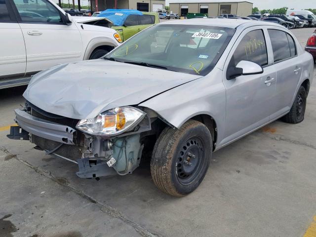 1G1AL58F287296233 - 2008 CHEVROLET COBALT LT SILVER photo 2