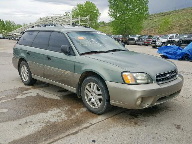 4S3BH675137628943 - 2003 SUBARU LEGACY OUT GREEN photo 1