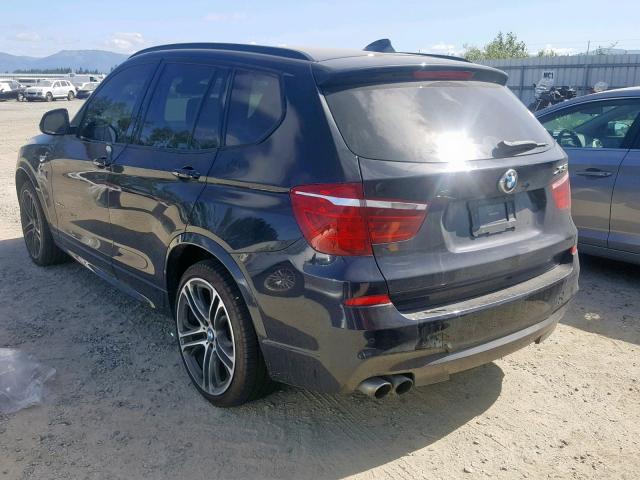 5UXWX7C5XG0K36928 - 2016 BMW X3 XDRIVE3 BLACK photo 3