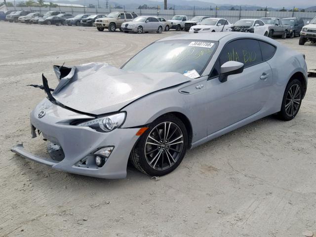 JF1ZNAA19D1730095 - 2013 TOYOTA SCION FR-S SILVER photo 2