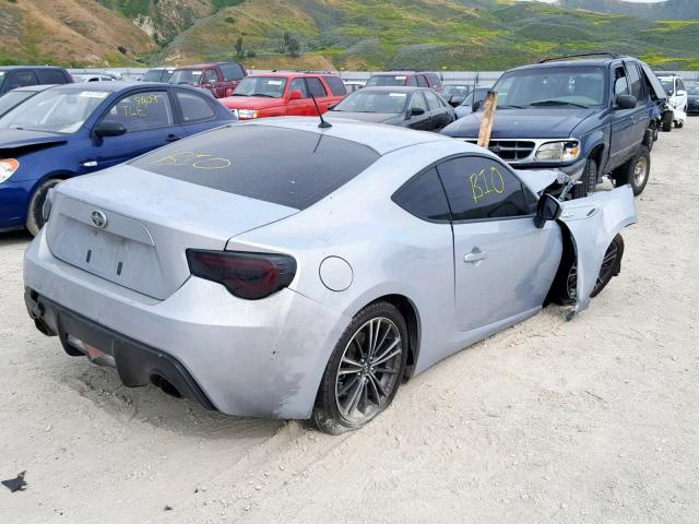 JF1ZNAA19D1730095 - 2013 TOYOTA SCION FR-S SILVER photo 4
