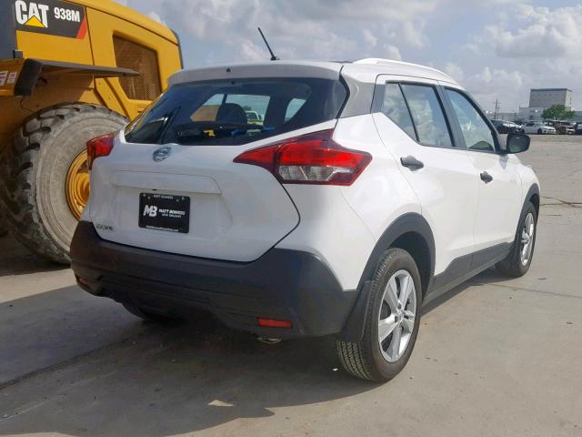 3N1CP5CU9JL540104 - 2018 NISSAN KICKS S WHITE photo 4