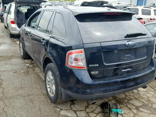 2FMDK3GC2ABA03457 - 2010 FORD EDGE SE BLUE photo 3