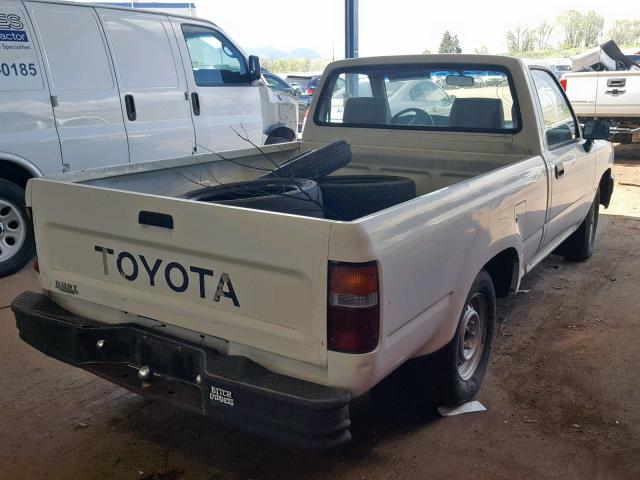 4TARN81AXPZ088765 - 1993 TOYOTA PICKUP 1/2 WHITE photo 4