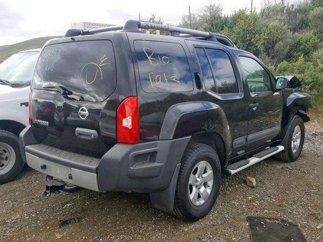 5N1AN0NW6DN810174 - 2013 NISSAN XTERRA X BLACK photo 4