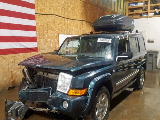 1J8HG58236C170855 - 2006 JEEP COMMANDER მწვანე ფოტო 2