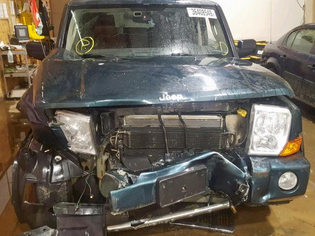 1J8HG58236C170855 - 2006 JEEP COMMANDER მწვანე ფოტო 9