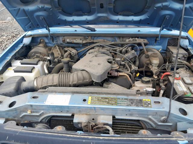 1FTYR10E84PB13685 - 2004 FORD RANGER BLUE photo 7