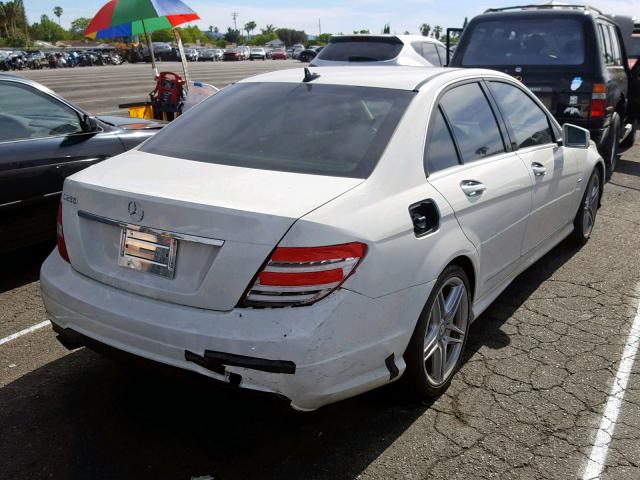 WDDGF4HB7CR218856 - 2012 MERCEDES-BENZ C 250 WHITE photo 4