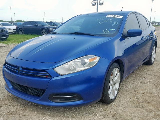 1C3CDFBA2DD709493 - 2013 DODGE DART SXT BLUE photo 2