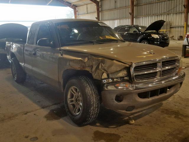 1D7GL42NX4S547993 - 2004 DODGE DAKOTA SLT GOLD photo 1